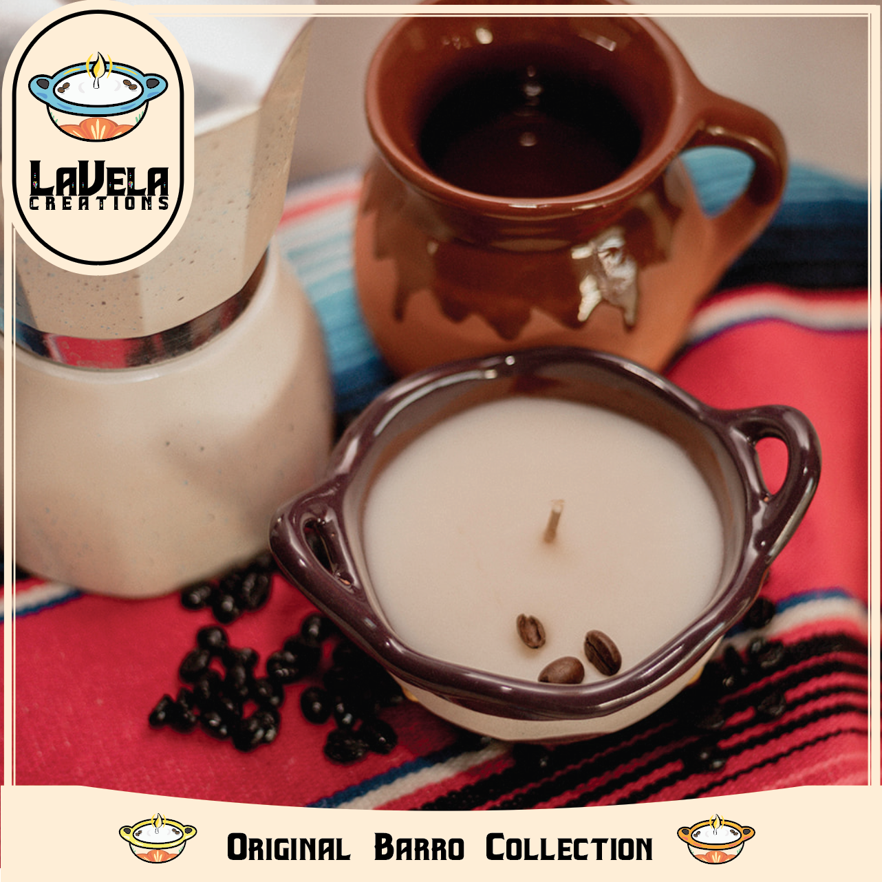 Cafe de Olla Candle ~ Fresh Coffee with Cinnamon ~ 100% Soy Candle~ Sm Bowl image 0