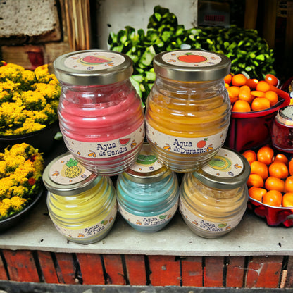 Agua De Sandia ~ Aguas Frescas Collection ~ Soy Wax Candle In Vitrolero image 5