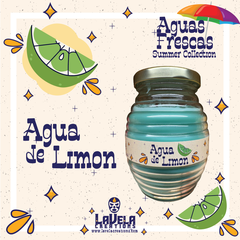 Agua De Limon ~ Aguas Frescas Collection ~ Soy Wax Candle In Vitrolero image 1
