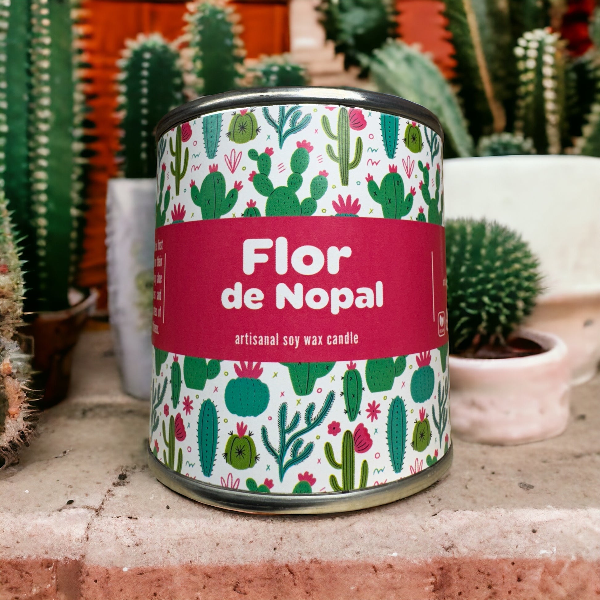 Flor de Nopal Scented 100% Soy Candle image 0