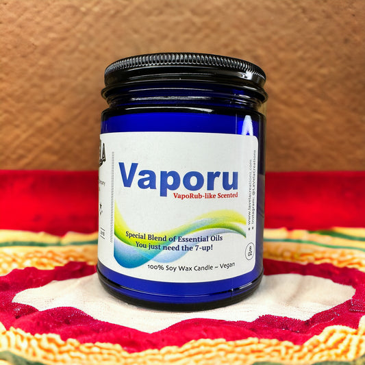 Vaporu ~Vick's Vaporub-like Scented 100% Soy Candle ~ 8oz image 0