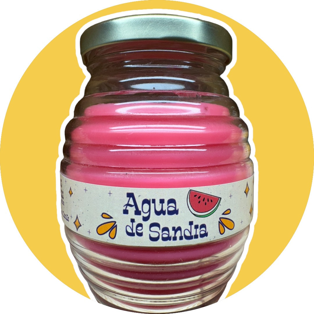 Agua De Sandia ~ Aguas Frescas Collection ~ Soy Wax Candle In Vitrolero image 0