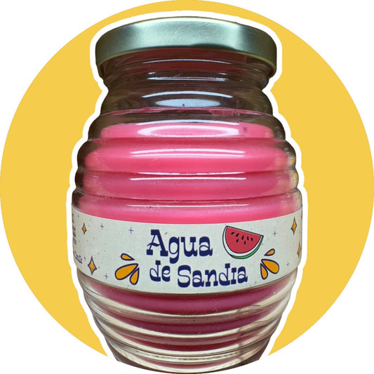Agua De Sandia ~ Aguas Frescas Collection ~ Soy Wax Candle In Vitrolero image 0