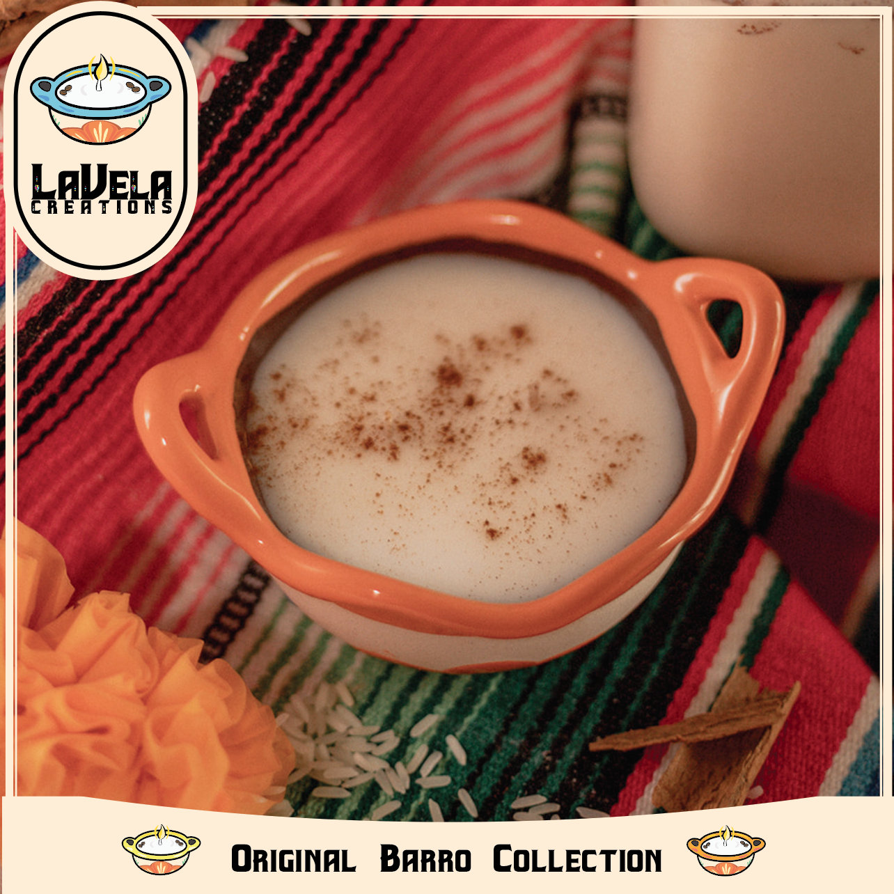 Horchata Candle ~ Vanilla Cinnamon Blend ~ 100% Soy Candle ~ Small Bowl image 0