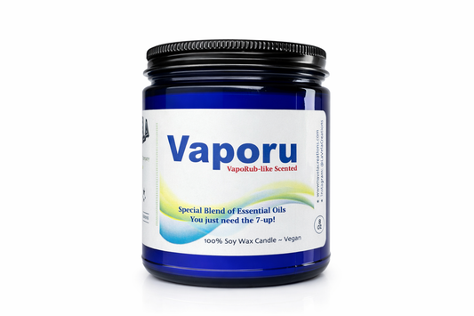 Vaporu ~Vick's Vaporub-like Scented 100% Soy Candle ~ 8oz