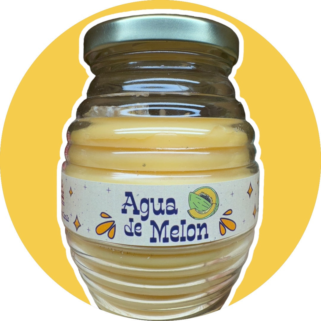 Agua De Melon ~ Aguas Frescas Collection ~ Soy Wax Candle In Vitrolero image 0