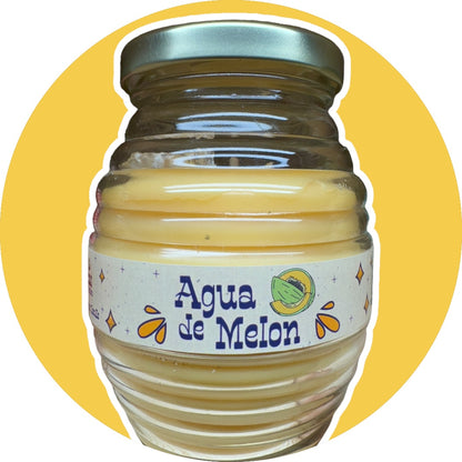 Agua De Melon ~ Aguas Frescas Collection ~ Soy Wax Candle In Vitrolero image 0