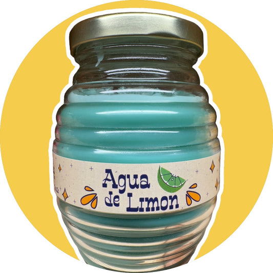 Agua De Limon ~ Aguas Frescas Collection ~ Soy Wax Candle In Vitrolero image 0