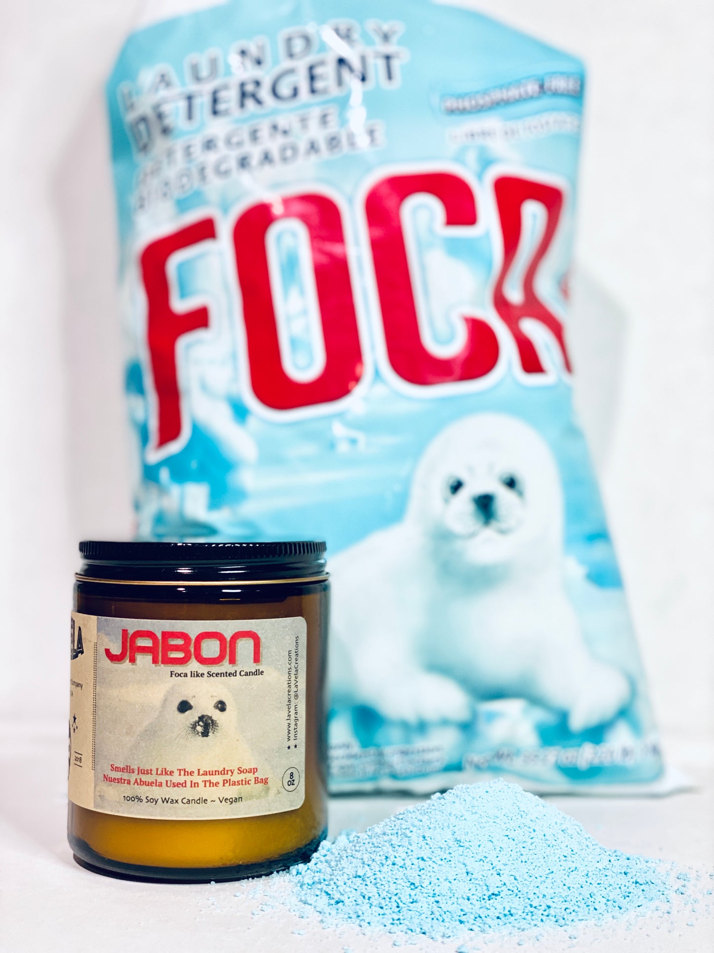 Jabon Foca ~ Fresh Laundry Soap Scent Our Abuela Used ~ 100% Soy Ca image 0